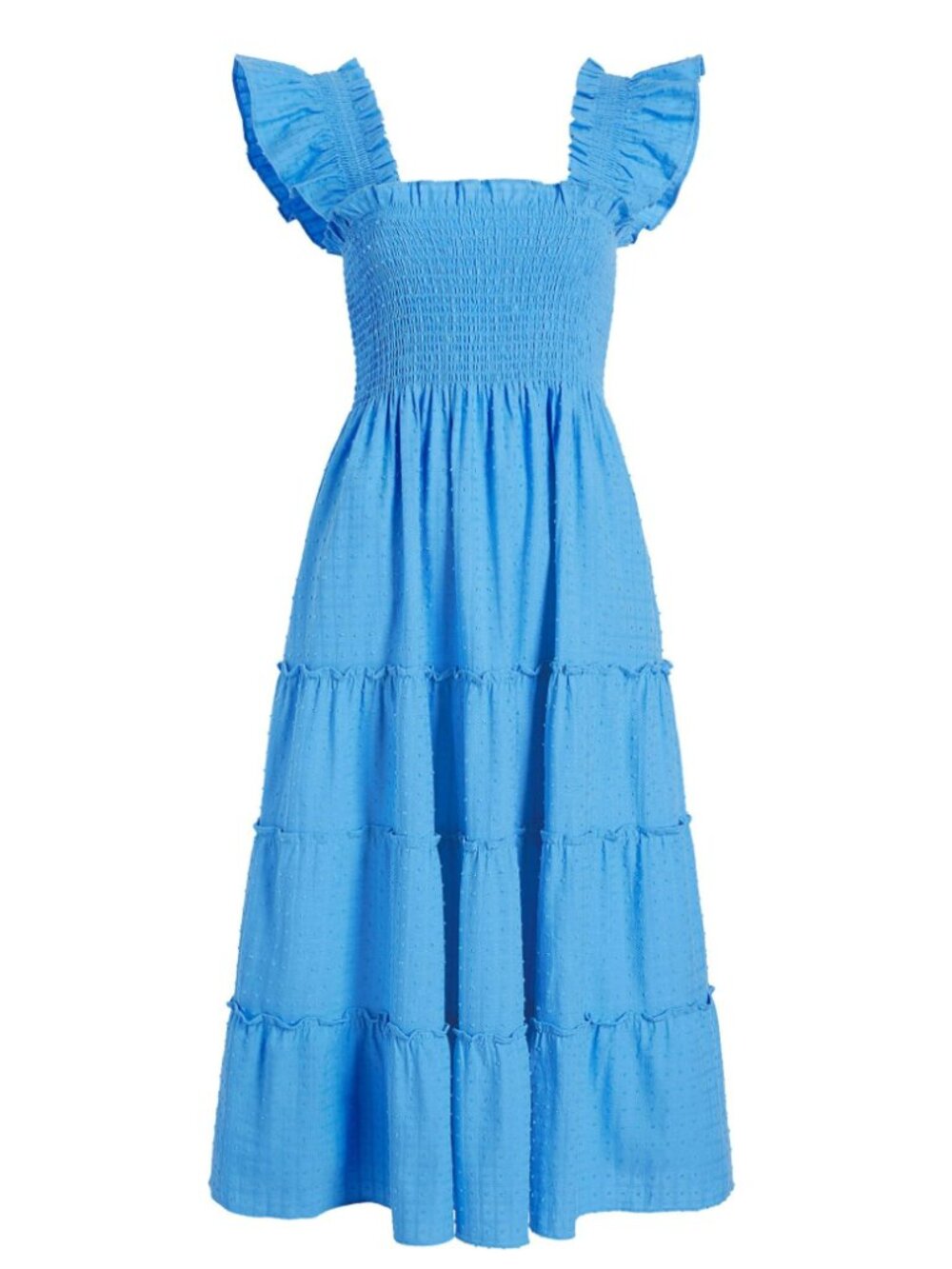 Hill House Home Ellie Nap Dress in Hydrangea Blue Clip Dot, Size XS